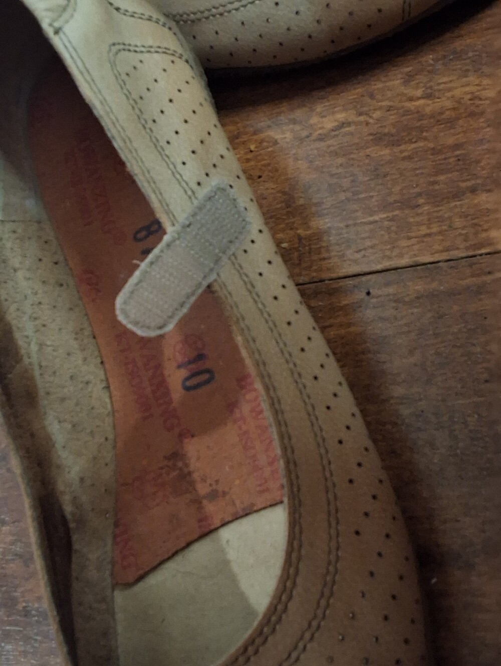 Taos Tan Transit Leather Mary Jane Flats Perforated Comfort Shoes Women’s 10 - Picture 7 of 12